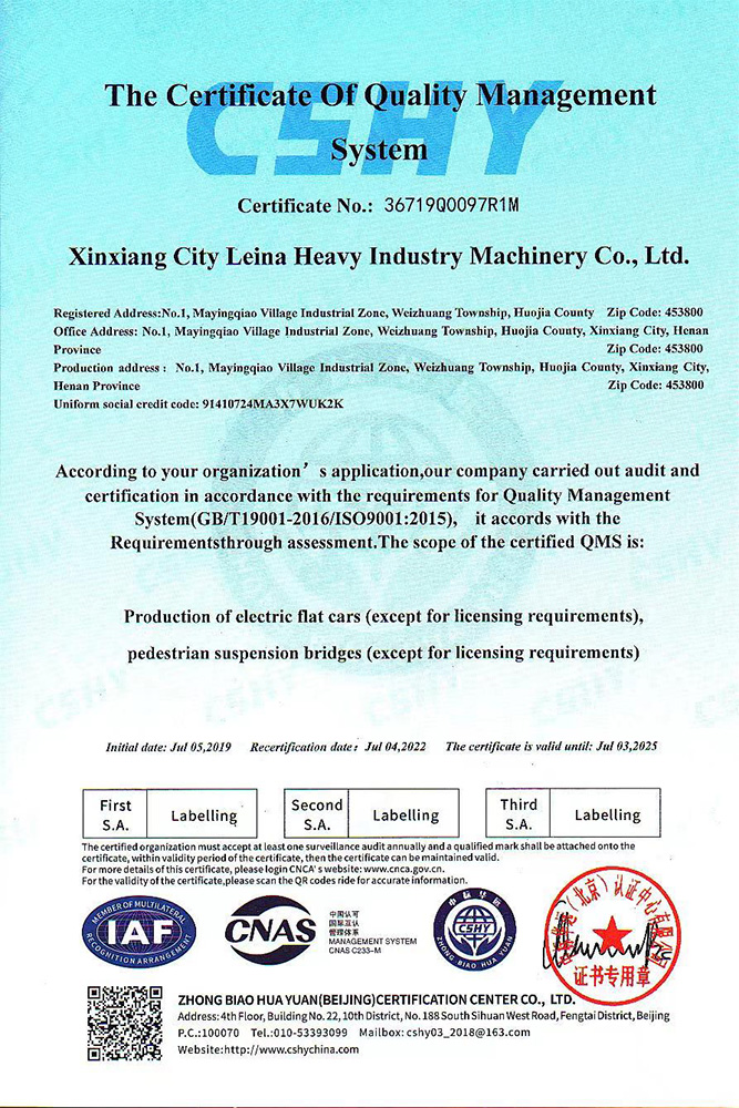 Osvědčení o systému řízení kvality