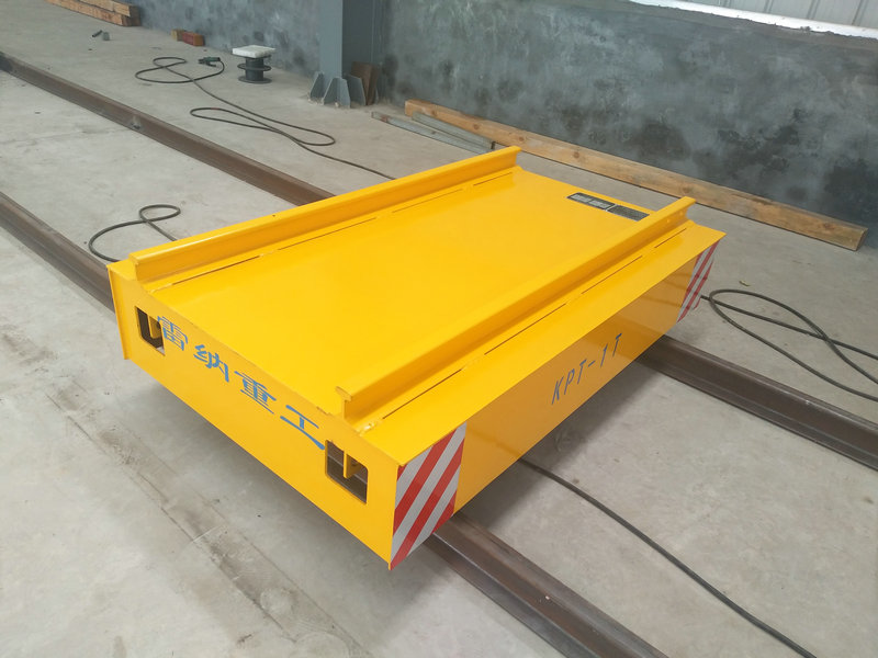 Cable Reel Powered Warehouse Flat Car na železnici s dálkovým ovládáním