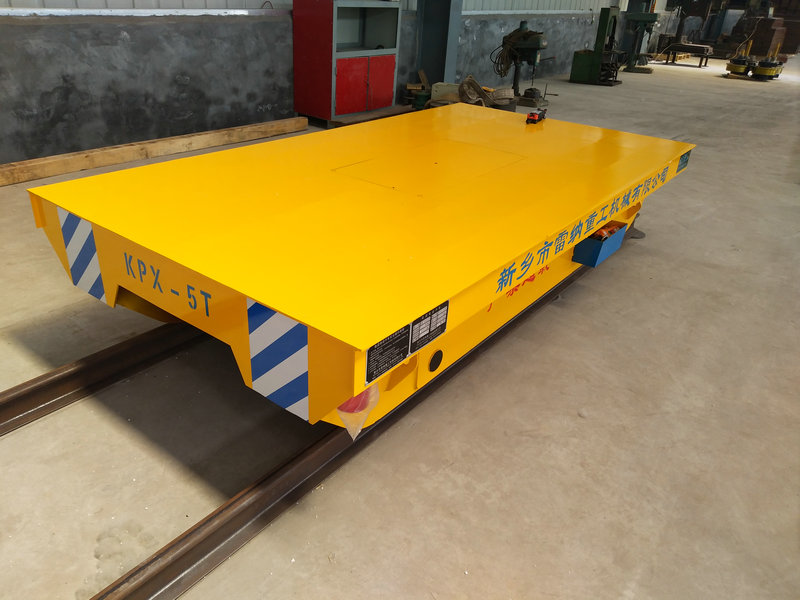 Ocelové potrubí 5 Tons Battery Rail Transfer Trolley