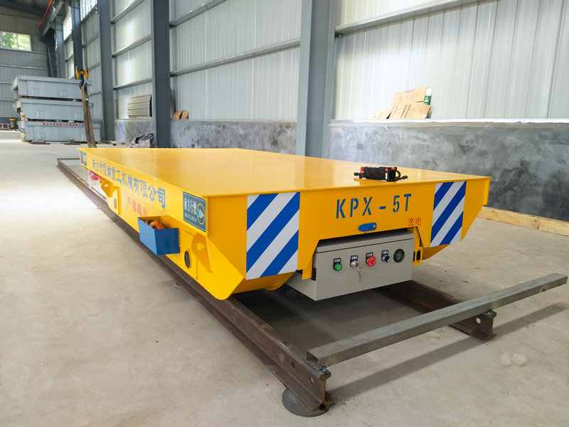 Ocelové potrubí 5 Tons Battery Rail Transfer Trolley