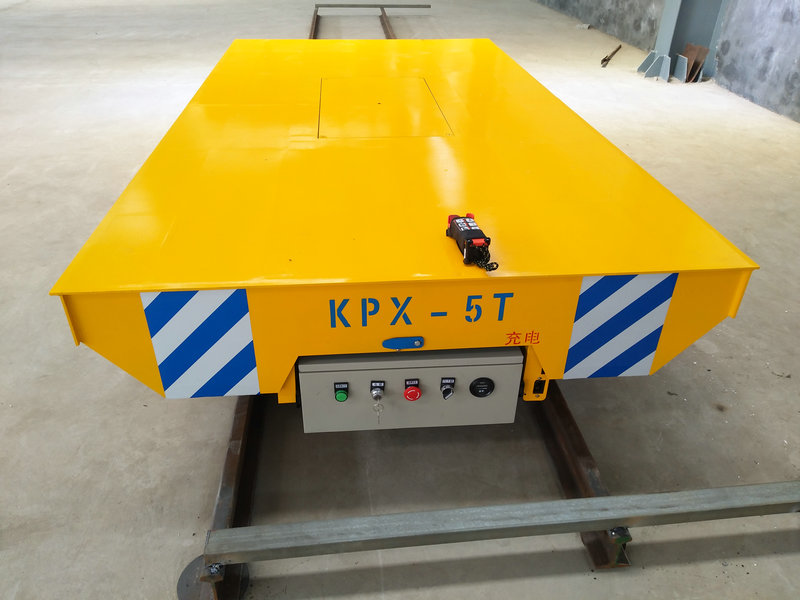 Ocelové potrubí 5 Tons Battery Rail Transfer Trolley