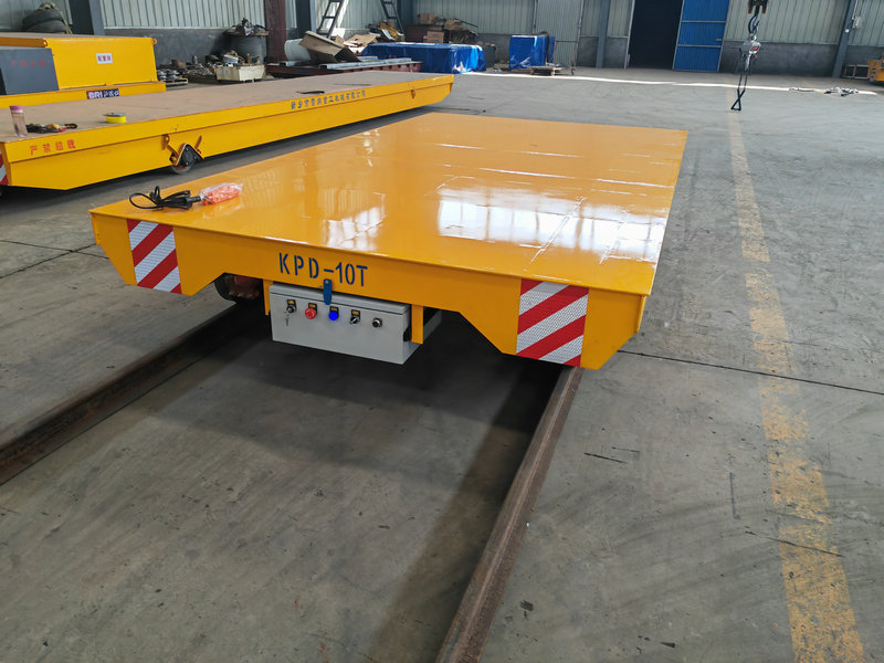 Průmyslové dopravní řešení Low Voltage Rail Transfer Trolley